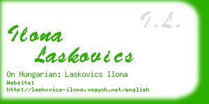 ilona laskovics business card